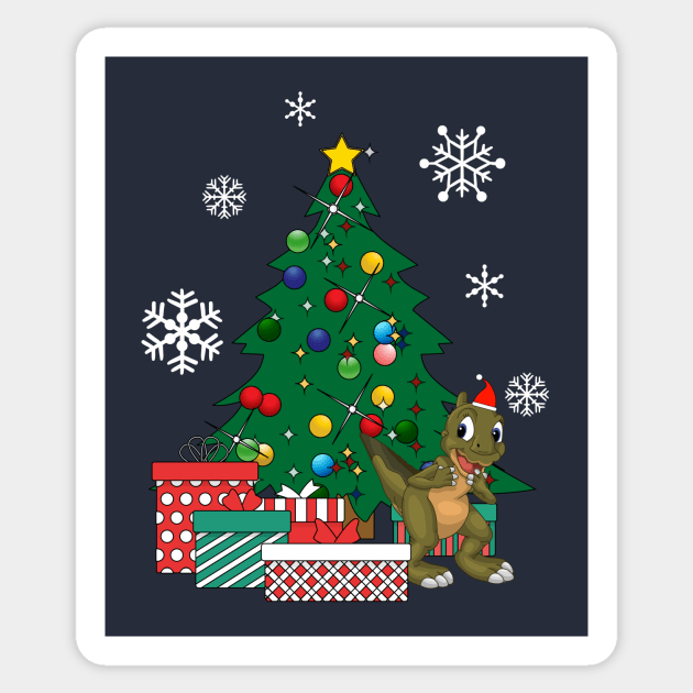 Ducky Around The Christmas Tree Land Before Time Sticker by Nova5